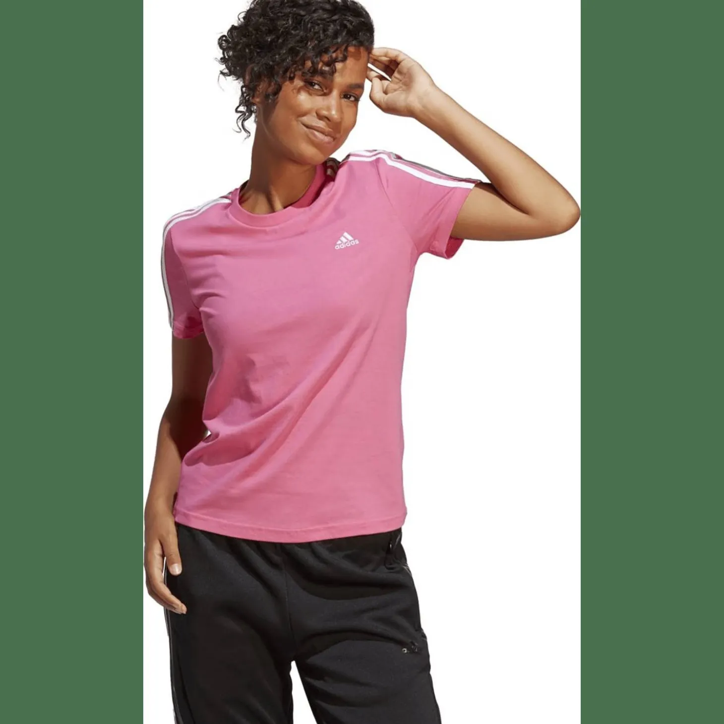 LOUNGEWEAR Essentials Slim 3-Streifen T-Shirt Damen T-Shirt