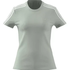 Loungewear Essentials Slim 3-Streifen T-Shirt Damen T-Shirt