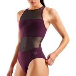 Mesh Panels Vent Back Damen Schwimmanzug