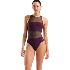 Mesh Panels Vent Back Damen Schwimmanzug