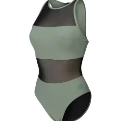 Mesh Panels Vent Back Damen Schwimmanzug