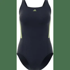 Mid 3-Streifen Badeanzug Damen Badeanzug