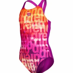 Multi Colours V Back Mädchen Schwimmanzug
