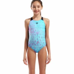 Multi Colours V Back Mädchen Schwimmanzug