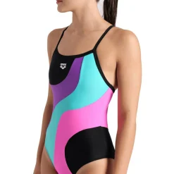 Multi Slices Lightdrop Back Damen Schwimmanzug