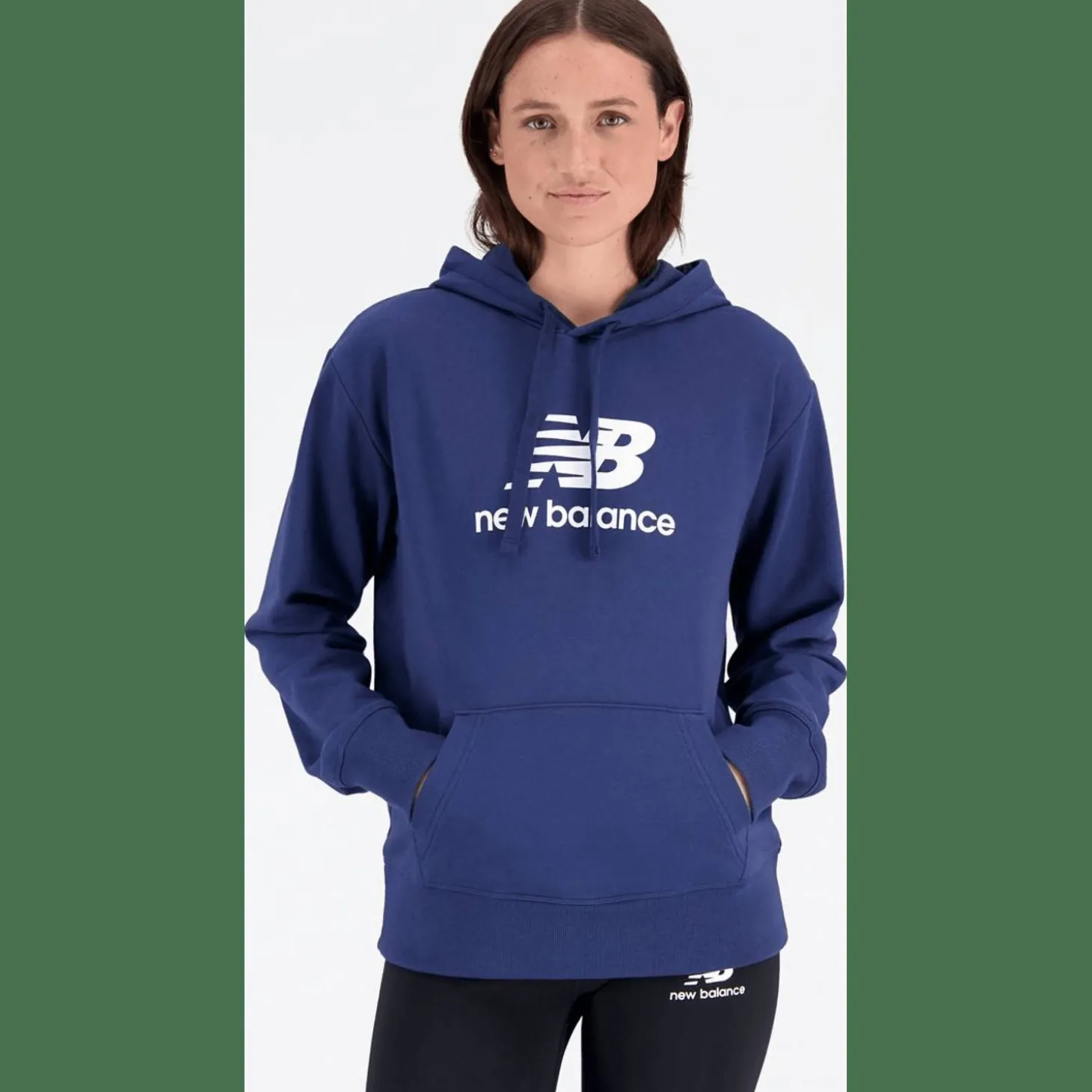 NB Essentials Stacked Logo Hoodie Damen Kapuzensweater