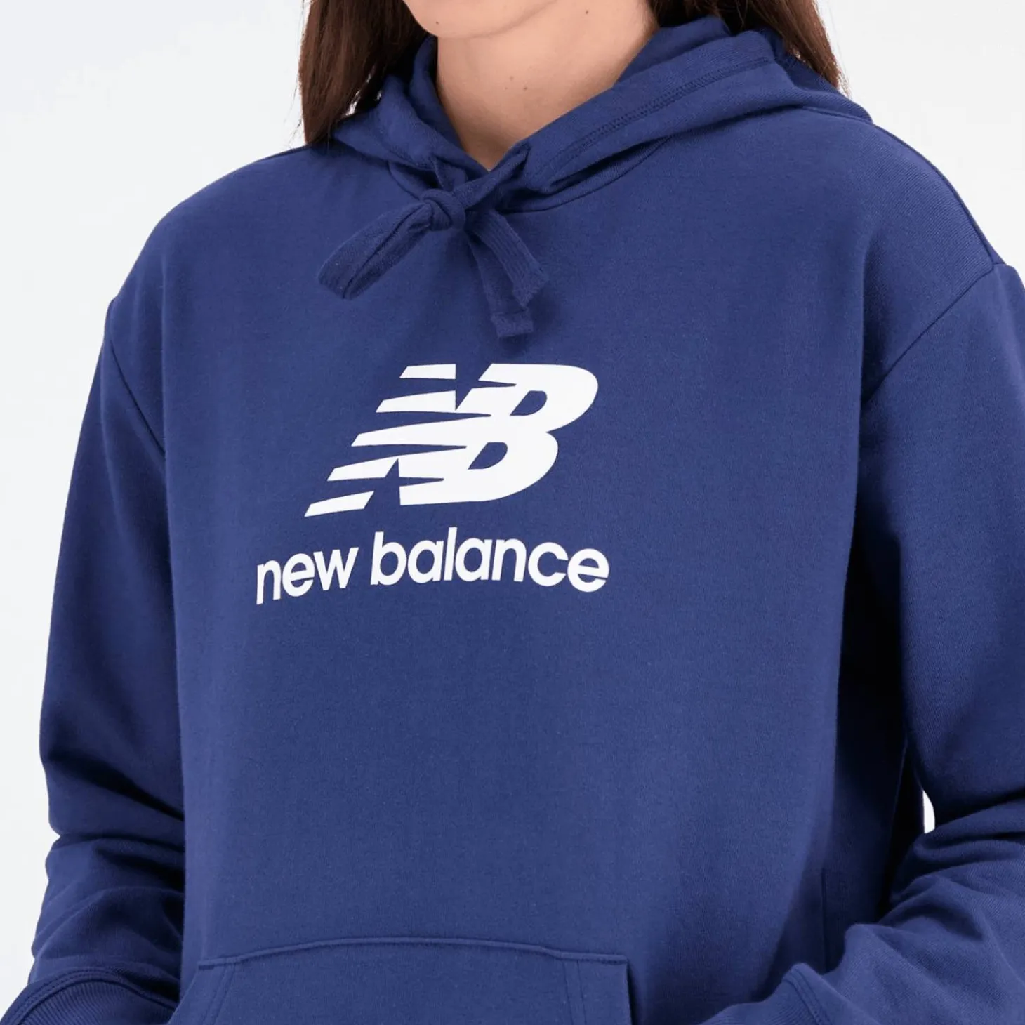 NB Essentials Stacked Logo Hoodie Damen Kapuzensweater