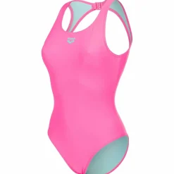 O Back Solid One Piece Damen Schwimmanzug