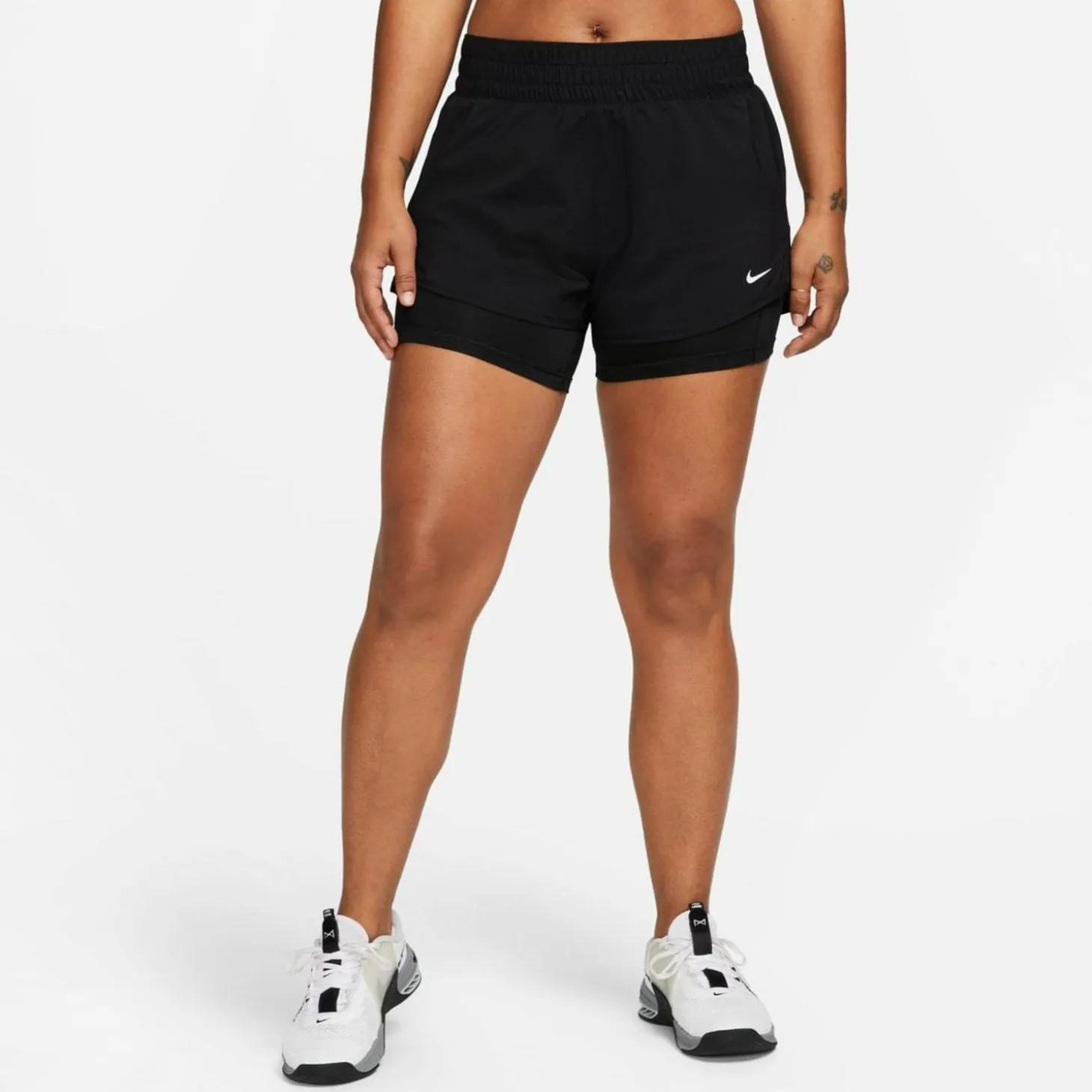 One Dri-Fit Mid-Rise 3" 2-in-1 Damen Shorts