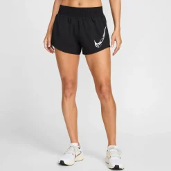 One Swoosh Dri-Fit Mid-Rise-Lined Damen Shorts