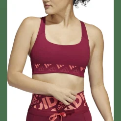 Powerimpact Training Medium-Support Logo Sport-BH Damen Sport-BH