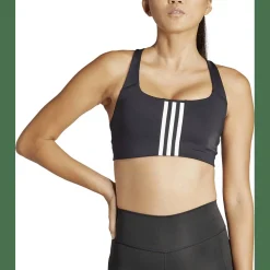 Powerimpact Training Medium-Support 3-Streifen Sport-BH Damen Sport-BH