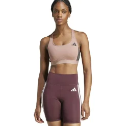 Powerreact Train Medium-Support 3-Streifen Sport-BH Damen Sport-BH