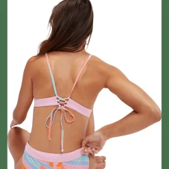 Printed Banded Triangle Damen Schwimmanzug