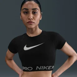 Pro Dri-Fit Cropped Graphic Damen T-Shirt