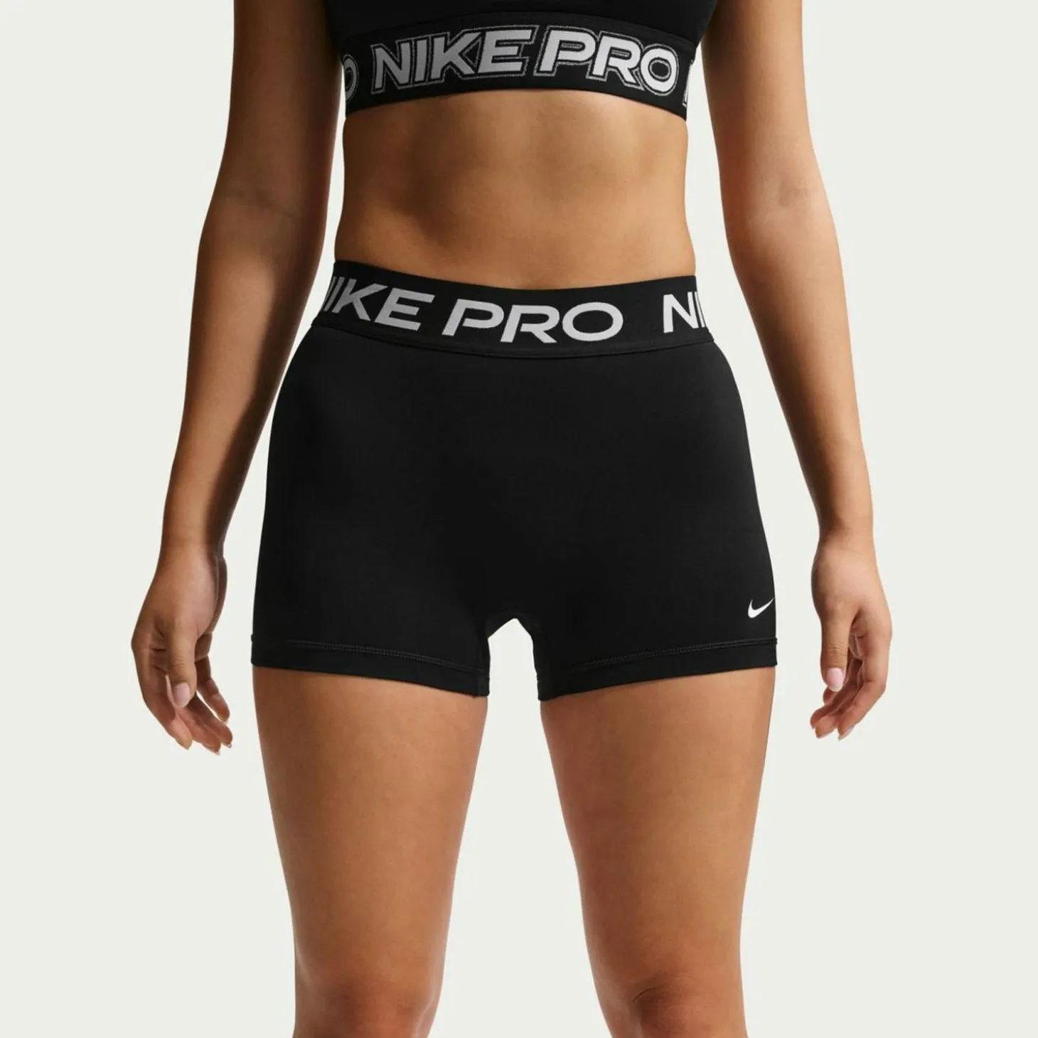 Pro Mid-Rise 3" Biker Damen Tights