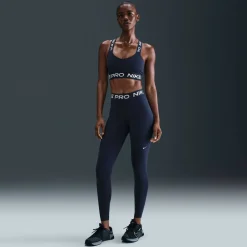 Pro Mid-Rise Mesh-Paneled Damen Tights