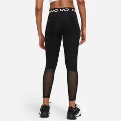 Pro Mid-Rise Mesh-Paneled Damen Tights