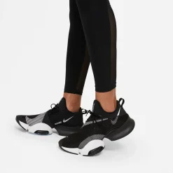 Pro Mid-Rise Mesh-Paneled Damen Tights