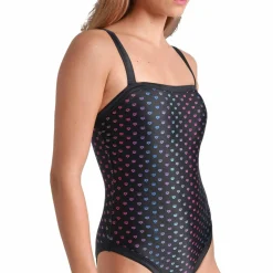 Rainbow Monogram Damen Badeanzug