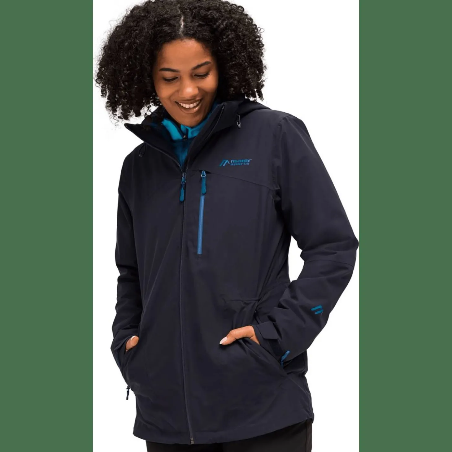 Ribut Long Damen Doppeljacke