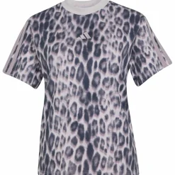 Seasonal Essentials Leopard Print with 3-Stripes Damen T-Shirt