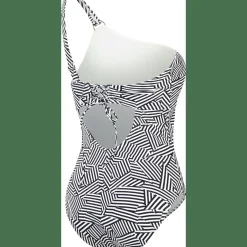 Shaping Printed Asymmetric Damen Schwimmanzug