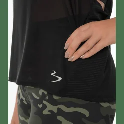 Sheer Mesh Tank Damen Top