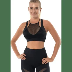 Sheer Stripe Bra Damen Bustier