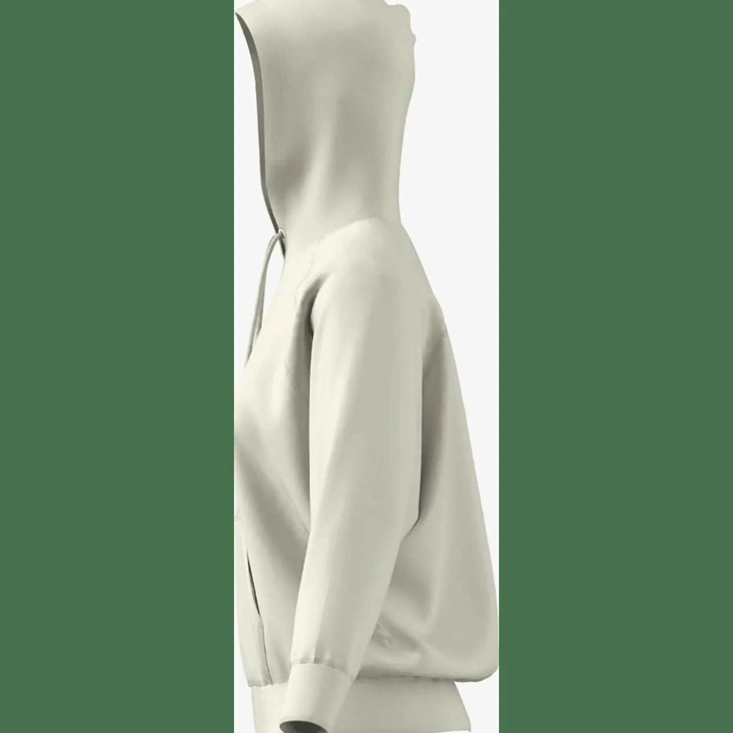 Signature Graphic Embroidery French Terry Loose Damen Kapuzensweater