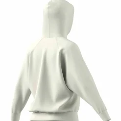 Signature Graphic Embroidery French Terry Loose Damen Kapuzensweater