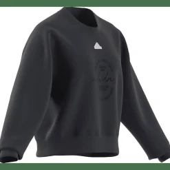 Signature Graphic Print Fleece Loose Damen Sweatshirt