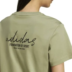 Signature Graphic Print T-Shirt Damen Top