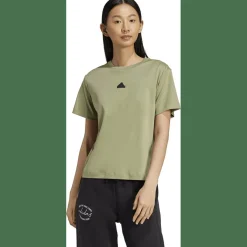 Signature Graphic Print T-Shirt Damen Top