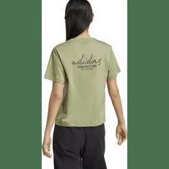Signature Graphic Print T-Shirt Damen Top