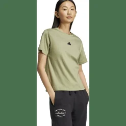 Signature Graphic Print T-Shirt Damen Top