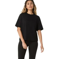 Spiral Embroidery Relaxed Damen T-Shirt