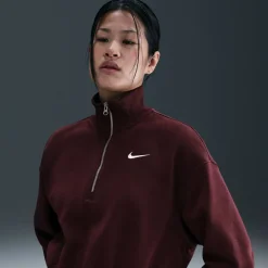 Sportswear Phoenix 1/4-Zip Cropped Damen Sweatshirt