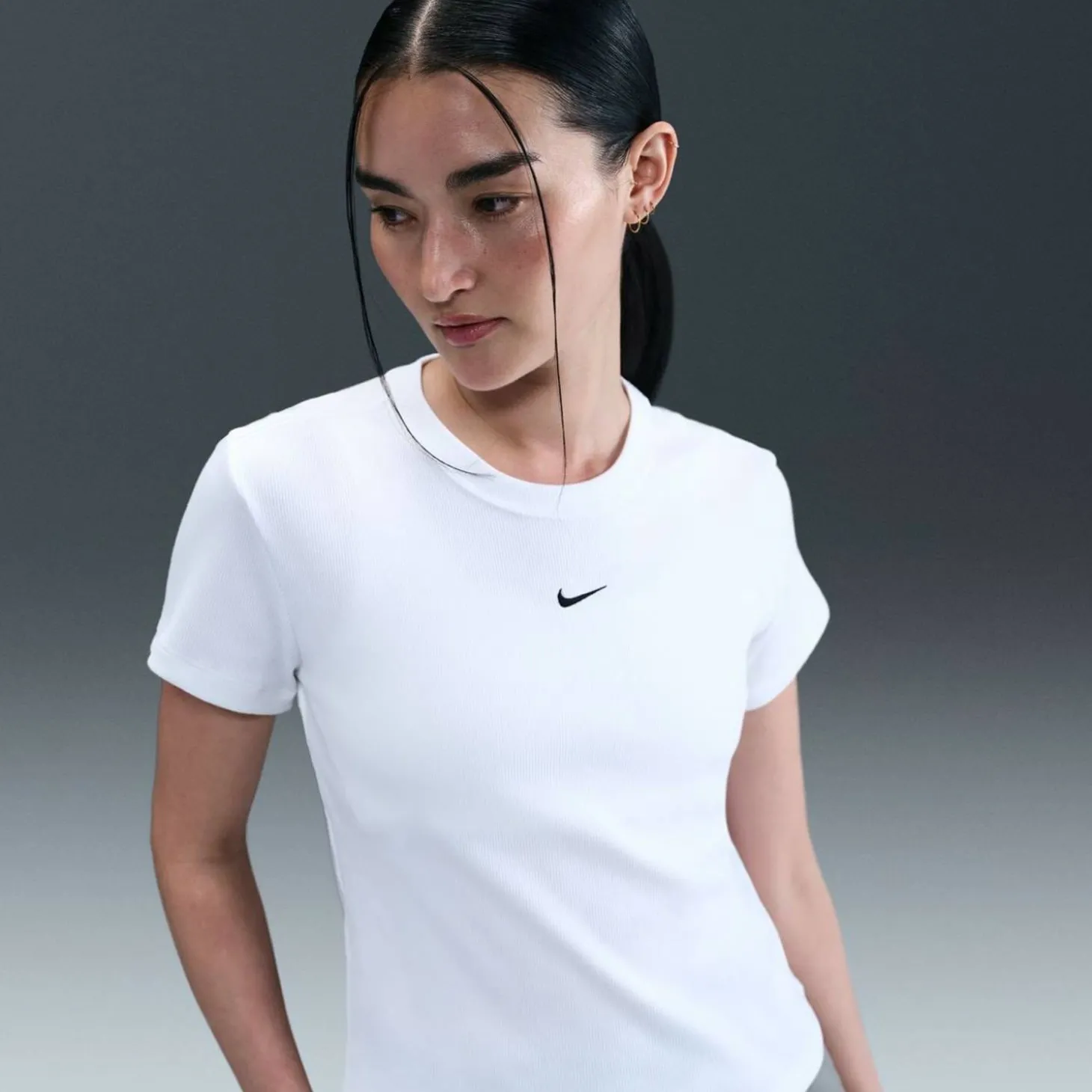 Sportswear Ribbed Damen T-Shirt