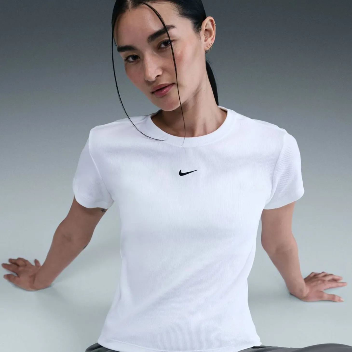 Sportswear Ribbed Damen T-Shirt