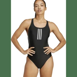 3-Streifen Rubber Graphic Damen Badeanzug