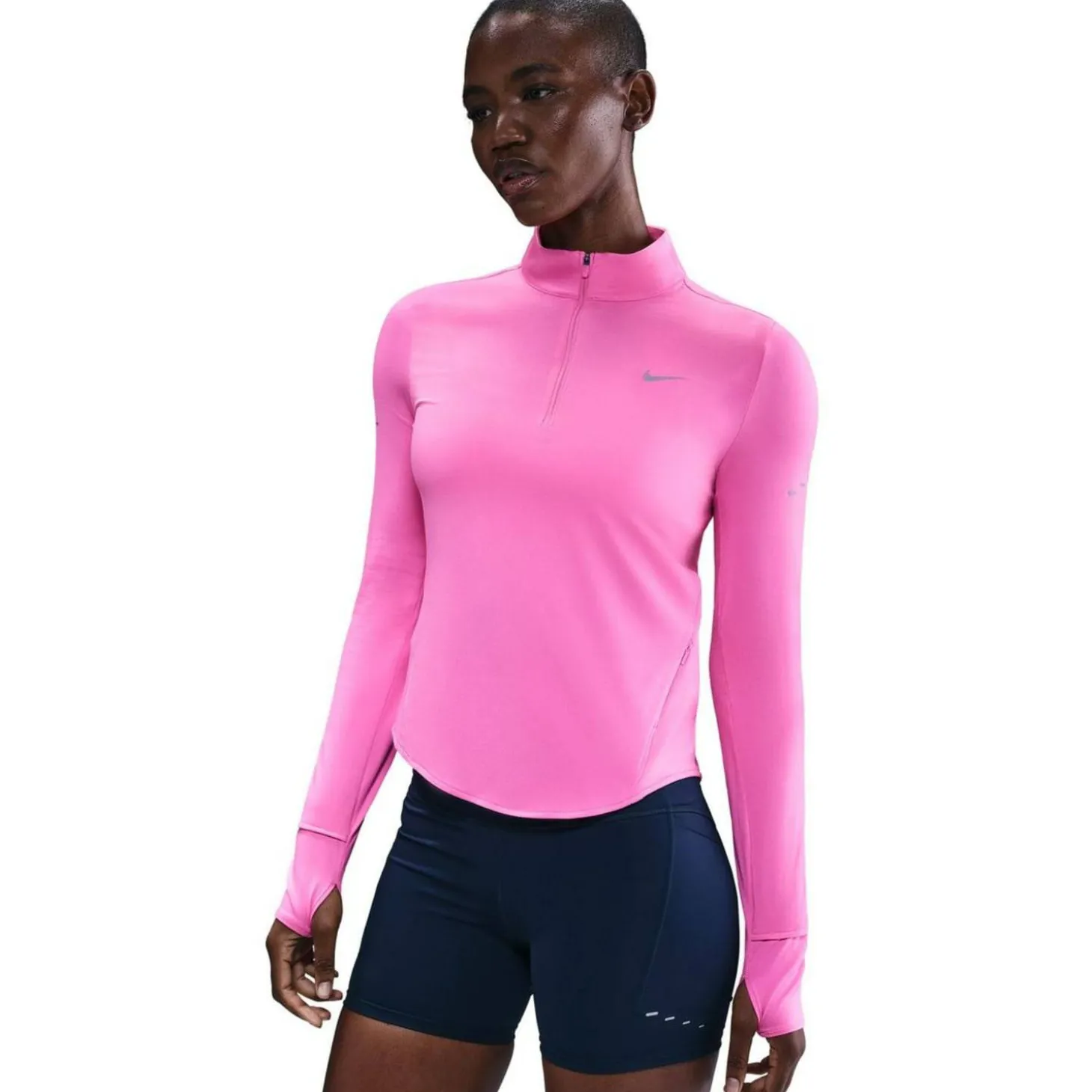 Swift Dri-Fit UV 1/4-Zip Damen T-Shirt