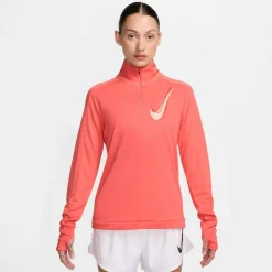 Swoosh Dri-Fit 1/2-Zip Mid Layer Damen T-Shirt