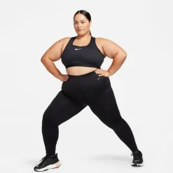 Swoosh High Support Non-Padded Adjustable Damen Bustier