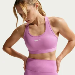 Swoosh Medium Support Padded Damen Bustier