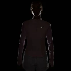 Tempo Swoosh Run Dri-Fit 1/4-Zip Damen T-Shirt