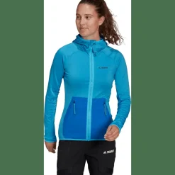 Terrex Tech Lite Hooded Hiking Fleecejacke Damen Sweatshirt