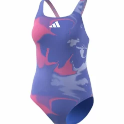 Tie-Dyed Graphic V-Back Damen Badeanzug