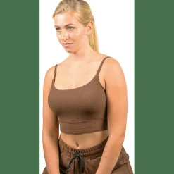 Twist Back Rib Tank Damen Bustier