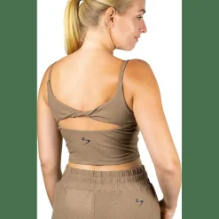Twist Back Rib Tank Damen Bustier